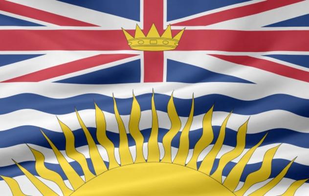 British Columbia Flagge von Juergen Priewe