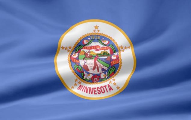 Minnesota Flagge von Juergen Priewe