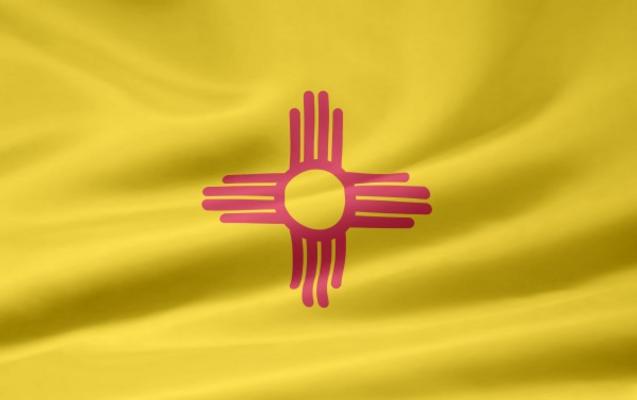 New Mexico Flagge von Juergen Priewe