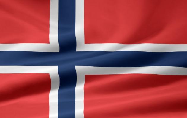 Norwegische Flagge von Juergen Priewe
