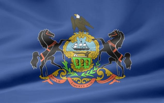 Pennsylvania Flagge von Juergen Priewe