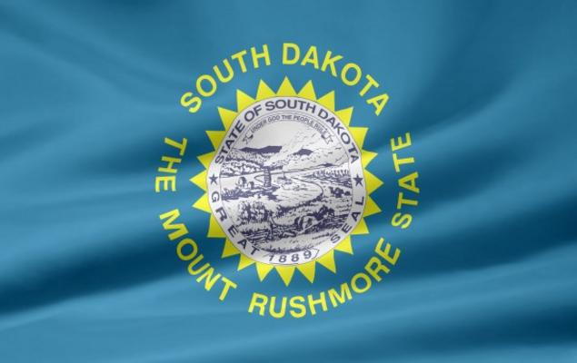 South Dakota Flagge von Juergen Priewe