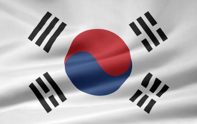 Südkoreanische Flagge von Juergen Priewe