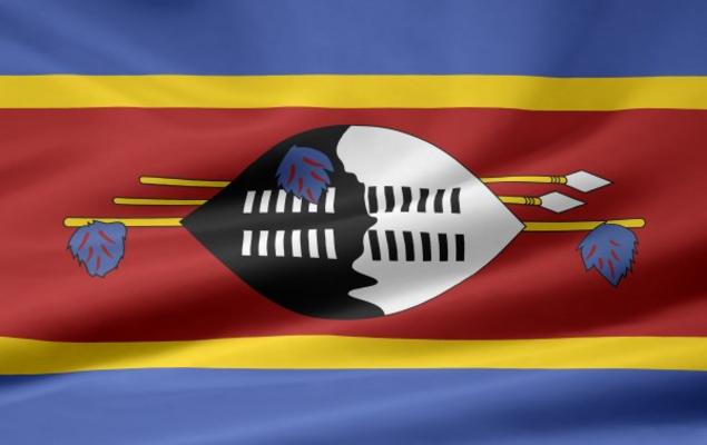 Swaziland Flagge von Juergen Priewe