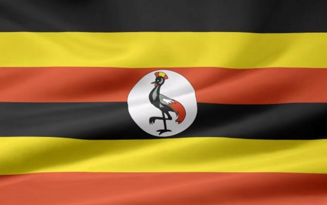 Uganda Flagge von Juergen Priewe