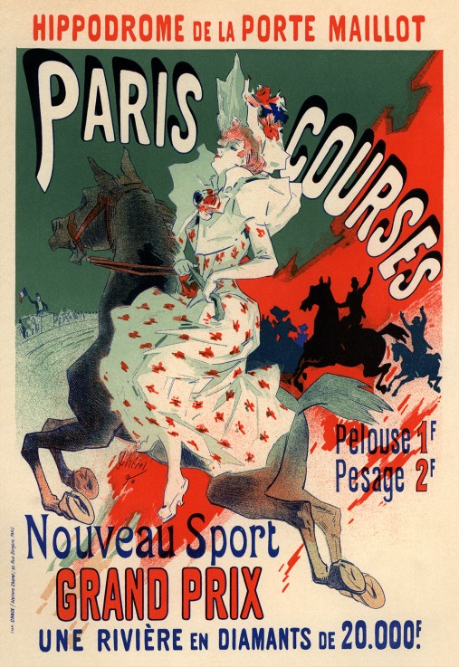 Hippodrome. Paris Courses (Plakat) von Jules Chéret