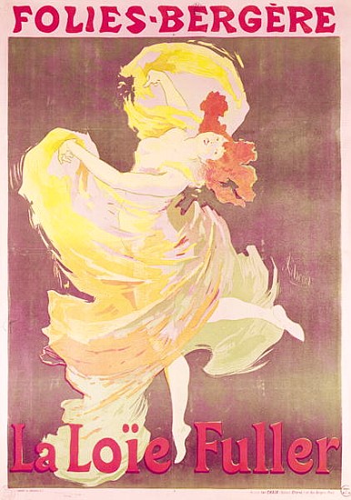Poster advertising Loie Fuller (1862-1928) at the Folies Bergeres von Jules Chéret