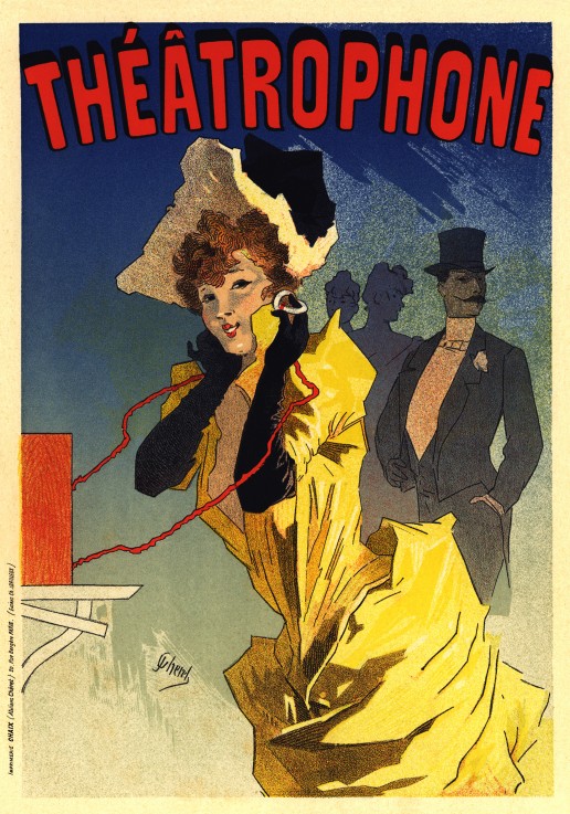 Théâtrophone (Plakat) von Jules Chéret