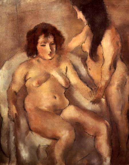 Two Nude Women (The Bordello) von Jules Pascin