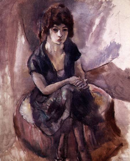 Seated Young Woman von Jules Pascin