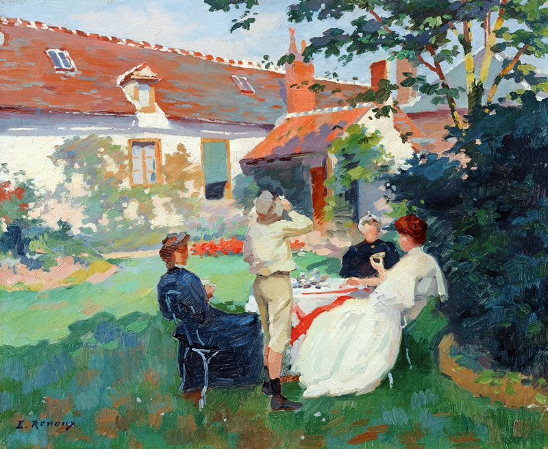 Teatime von Jules Ernest Renoux