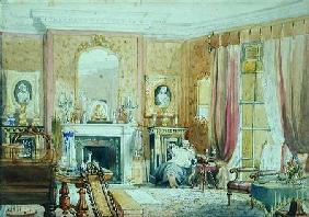 Drawing Room at Bryn Glas, Monmouthshire 1871  on