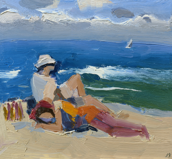 Figures by the Sea, St Ives von Julian Bailey