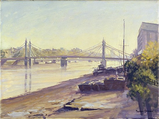 Albert Bridge (oil on canvas)  von Julian  Barrow