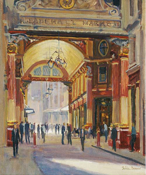 Leadenhall Market - the Crossroads (oil on canvas)  von Julian  Barrow
