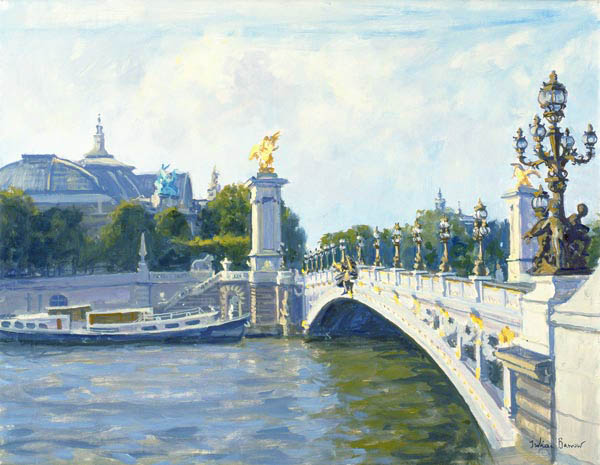 Pont Alexandre III, Paris (oil on canvas)  von Julian  Barrow