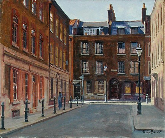 Princelet Street, Spitalfields (oil on canvas)  von Julian  Barrow