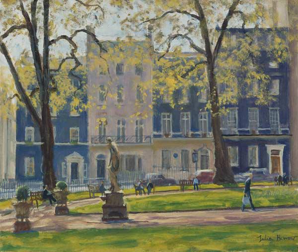 Berkeley Square, South West Corner (oil on canvas) 