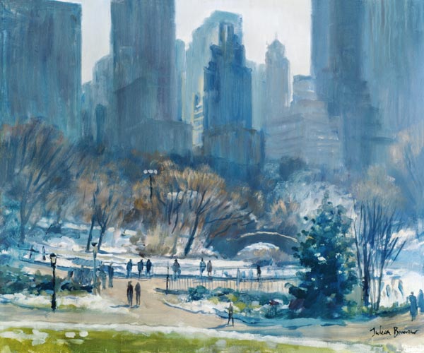 Winter in Central Park, New York von Julian  Barrow
