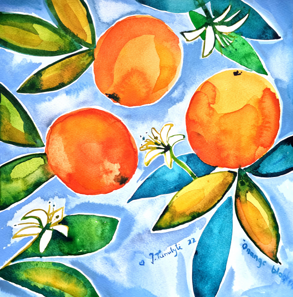 Orangen blühen von Julija Belickienė