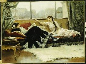 Sarah Bernhardt und Christine Nilsson 1883