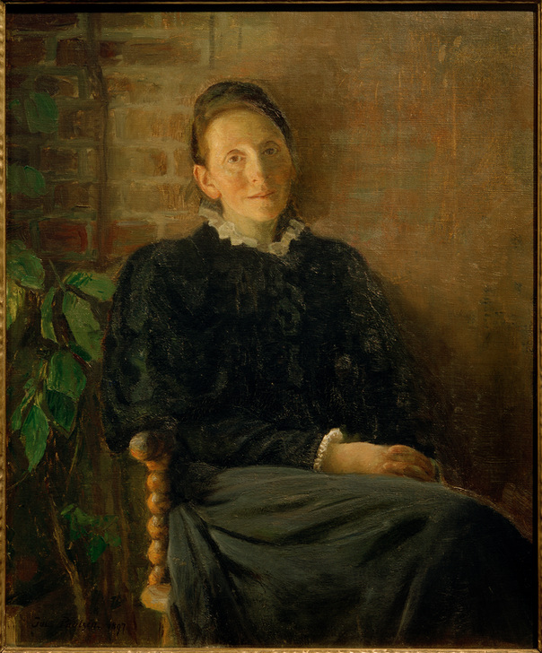 Porträt der Pauline Hirschsprung von Julius Paulsen