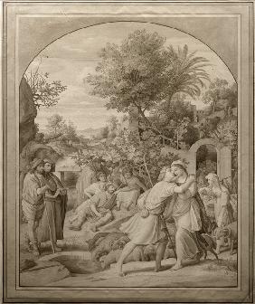 Jakob und Rahel am Brunnen 1820