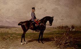 Kaiser Franz Josef I. von Österreich zu Pferde