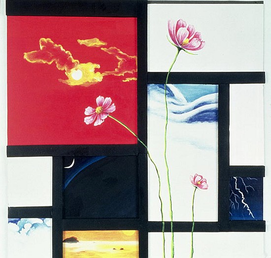 Malevich Inspired (mixed media)  von Jung Sook  Nam