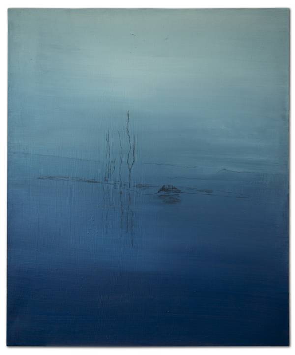 Lonely blue lake von Felix Justen