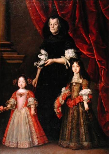 Ferdinando II (1610-70) Grand Duke of Tuscany and Maria Ludovica de' Medici with the Governess von Justus Susterman