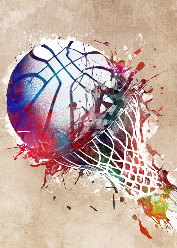 Basketball-Sportkunst 17 von Justyna Jaszke