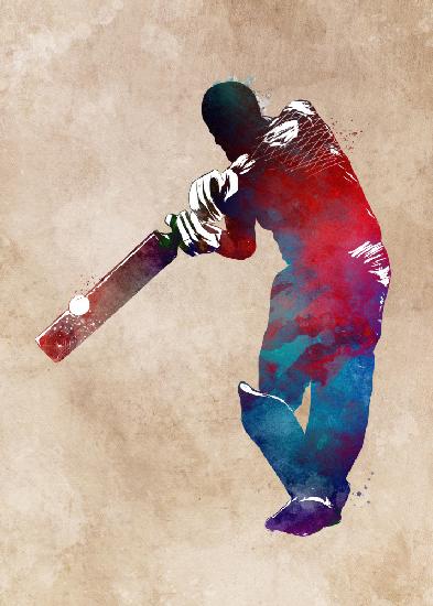 Cricket-Sportkunst 2