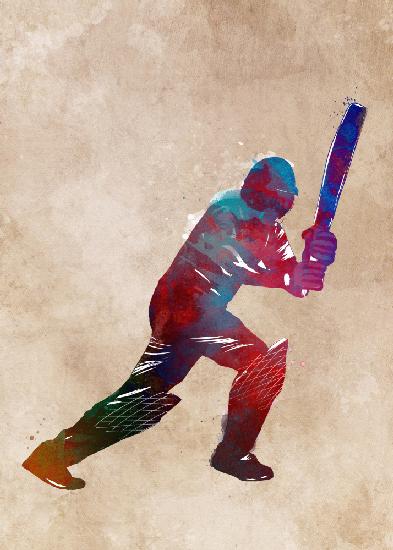 Cricket-Sportkunst 3