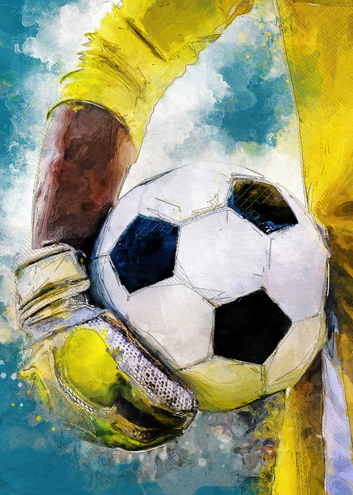 Fußball 4 Sportkunst von Justyna Jaszke