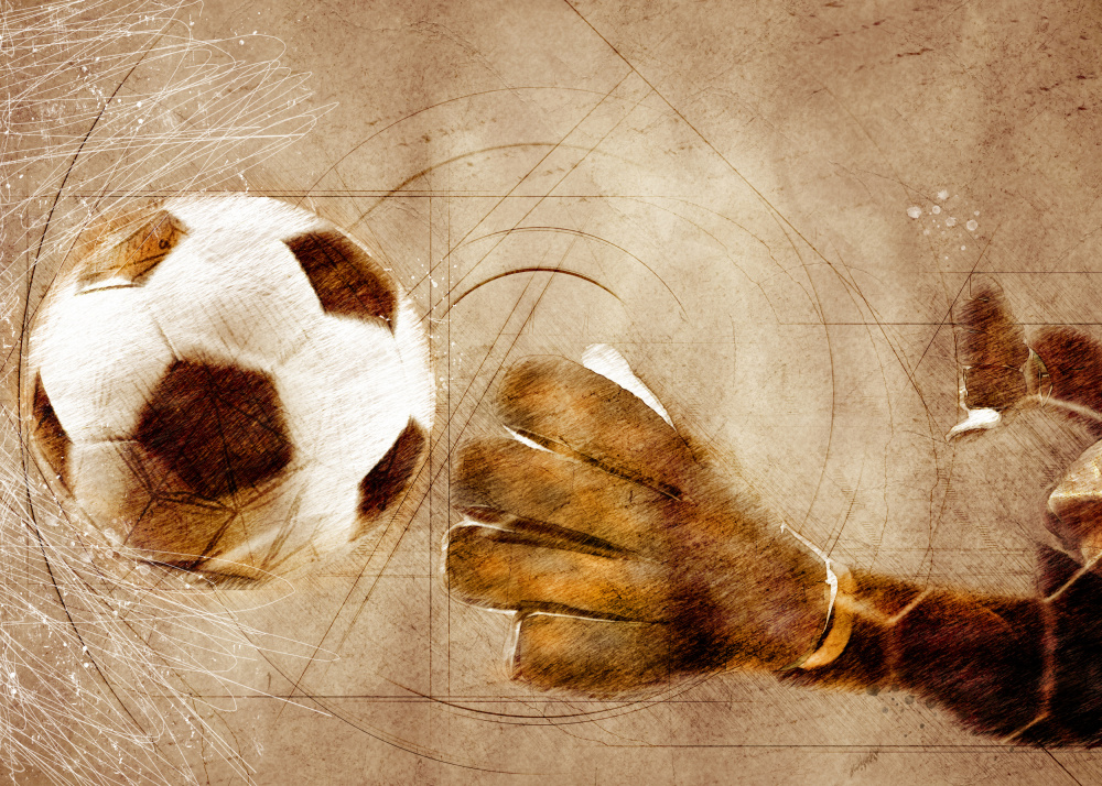Fußball Fußball Sport Kunst 4 von Justyna Jaszke