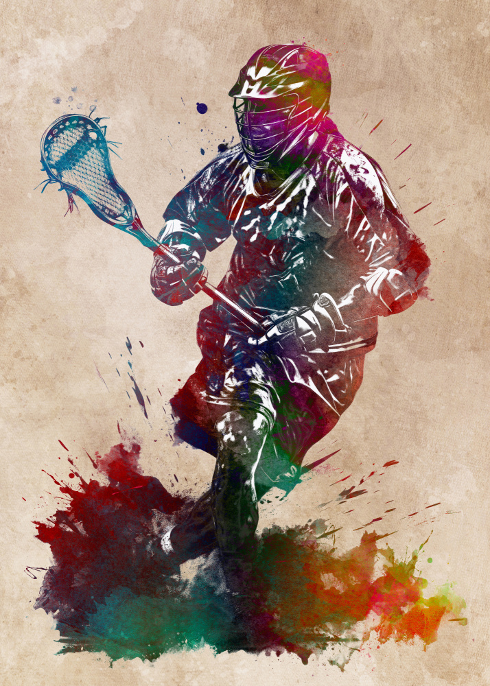 Lacrosse-Sportkunst 1 von Justyna Jaszke