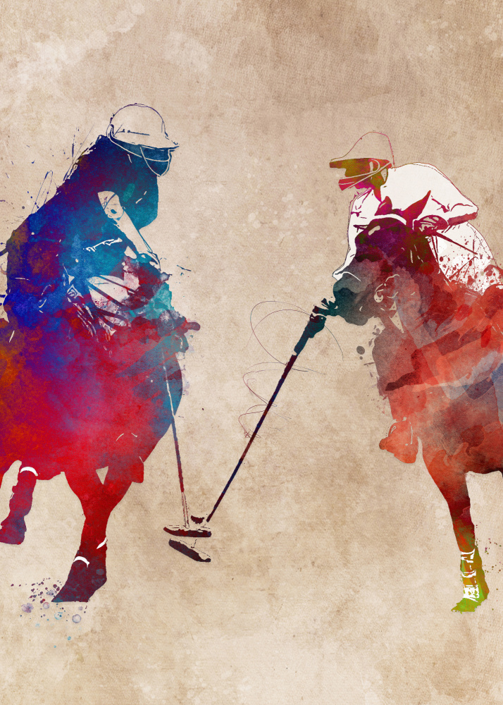 Polo-Sportkunst von Justyna Jaszke