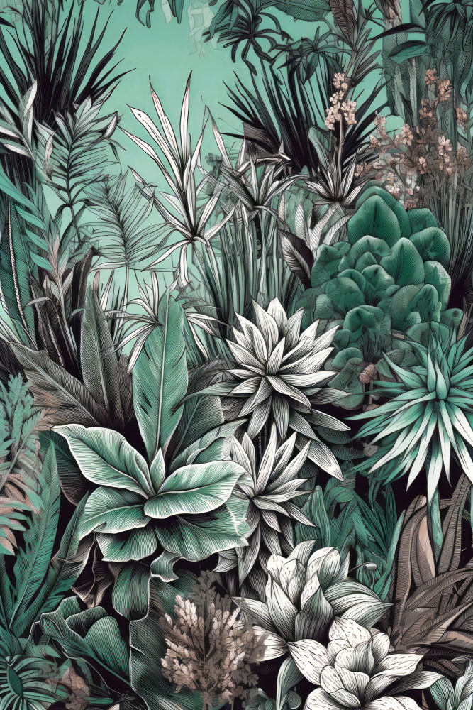 Tropische Flora 1 von Justyna Jaszke