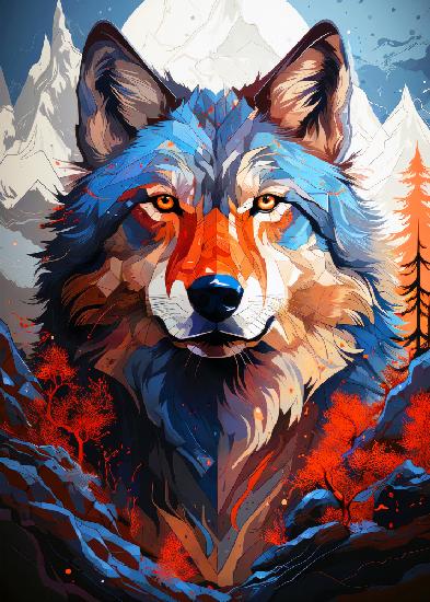 Wolf Tierkunst #Wolf