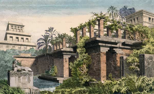 Babylon, hängende Gärten d. Semiramis von K Ferdinand