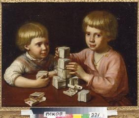 Spielende Kinder 1837