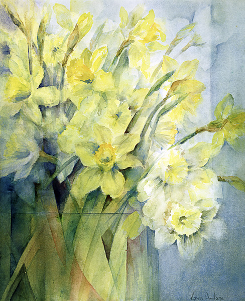 Daffodils, Uncle Remis and Ice Follies  von Karen  Armitage