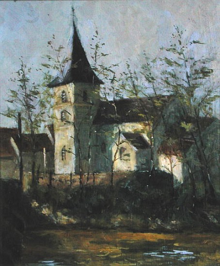 French Church (oil on canvas)  von Karen  Armitage