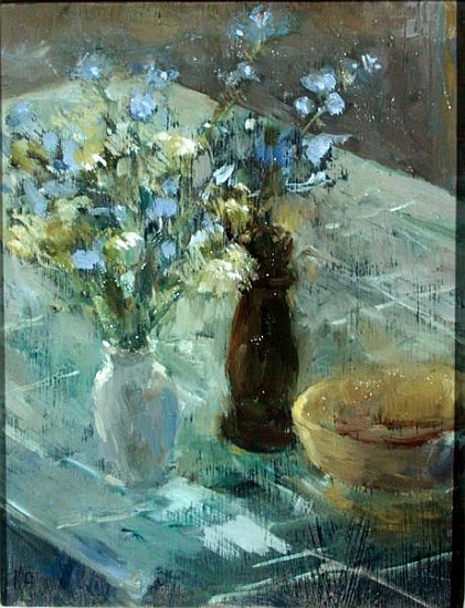 Myosotis Bleu, 2002 (oil on canvas)  von Karen  Armitage