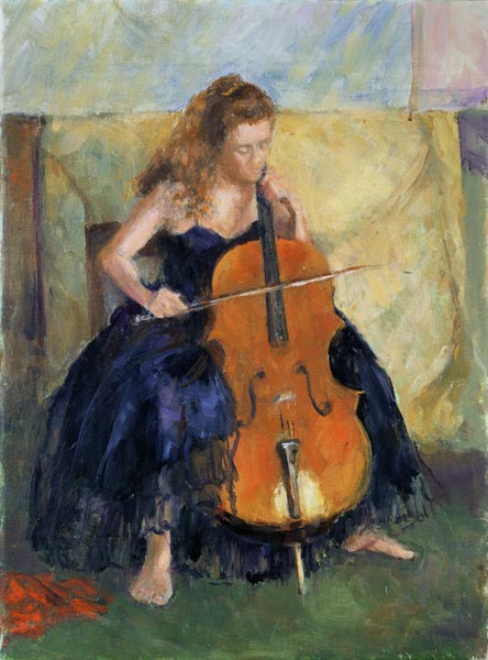 The Cello Player, 1995  von Karen  Armitage