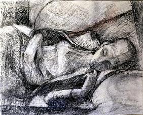 The ''Gamine'' Sleeping (pencil on paper) 