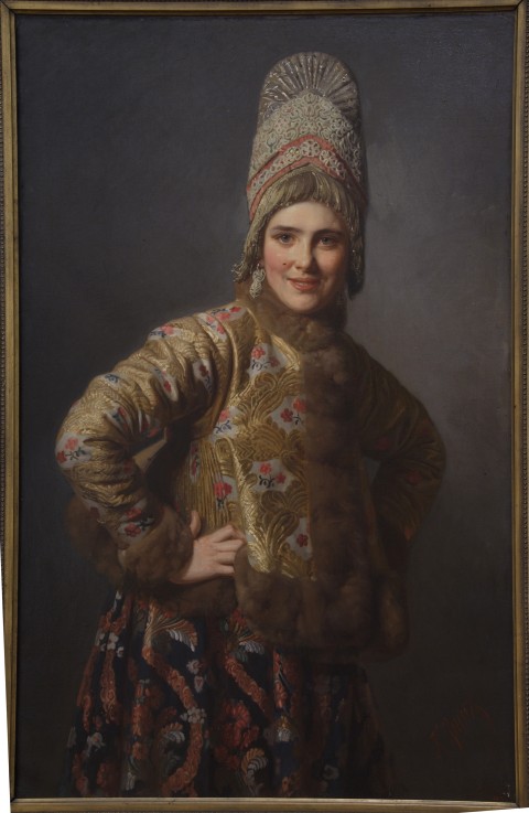 Russisches Mädchen von Karl Bogdanowitsch Wenig