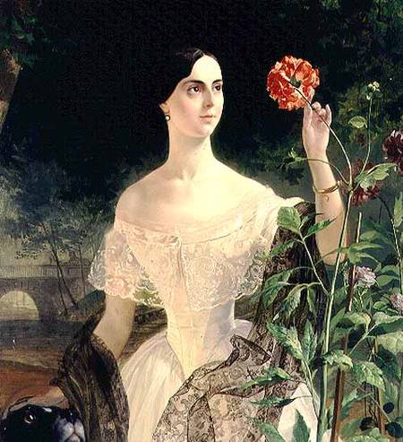 Portrait of Sofia Andreyevna Shuvalova (1829-1912) von Karl Pavlovich Bryullov