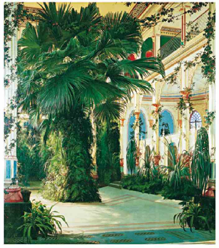 Interior of a Palm House - (BLK-02) von Carl Eduard Ferdinand Blechen